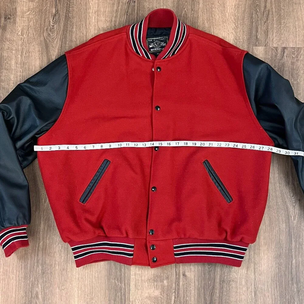 Holloway Varsity Jacket Brookings Bobcats Wool and Leather Sz 2XL